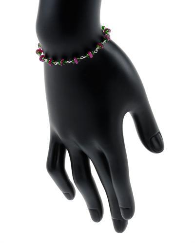 Strieborný drahokamový náramok 1388