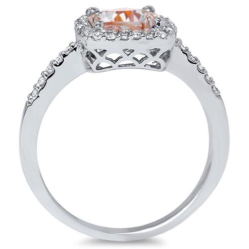 Prsteň s morganitom a diamantmi Derora 7070