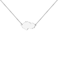 Strieborný náhrdelník Česká republika