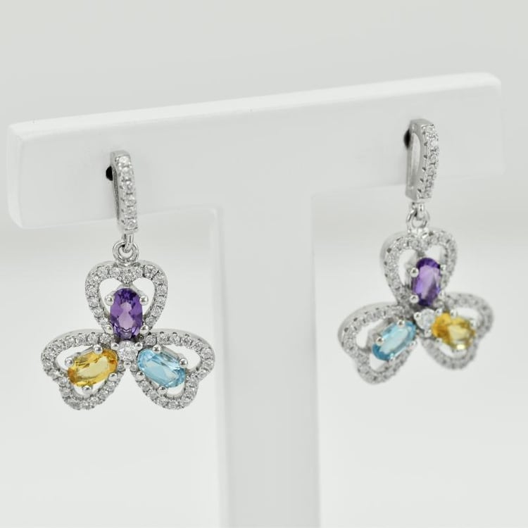 Drahokamové náušnice 16688