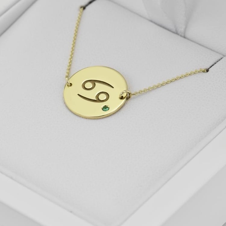 Zlatý disk náramok 37717