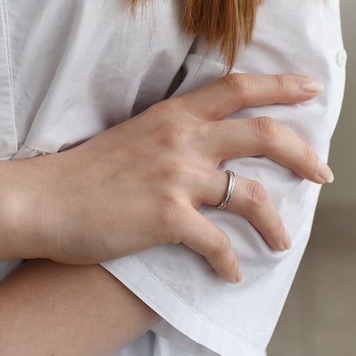 Eternity obrúčka s lab-grown diamantmi a komfortný prsteň Teppo
