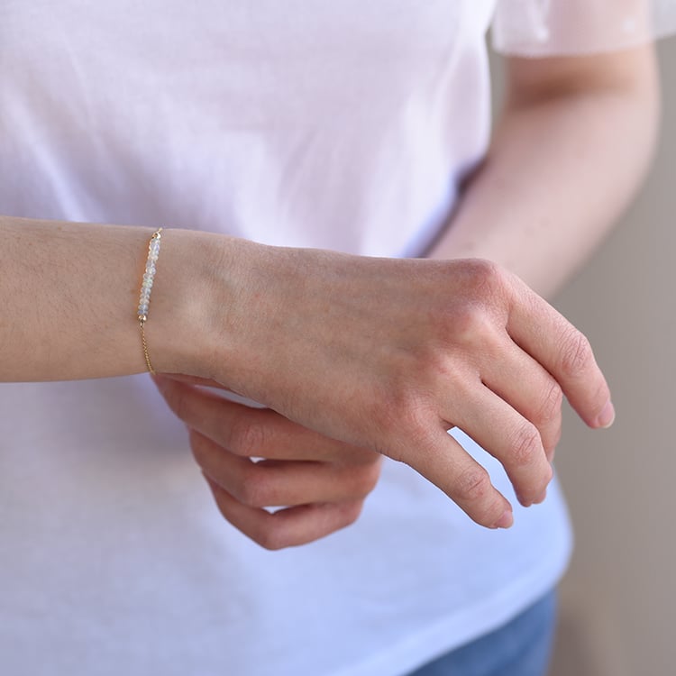 Opálový náramok zo zlata 60741