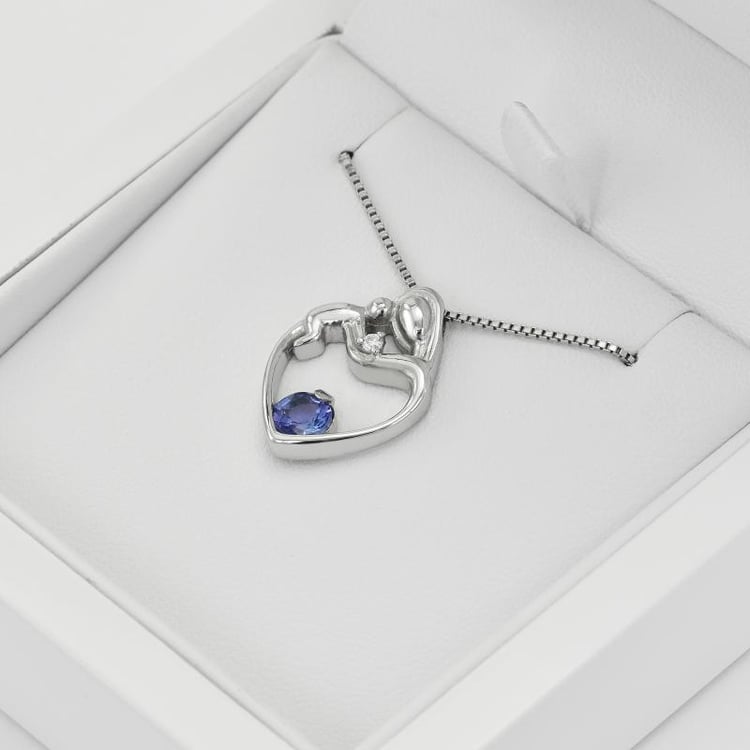 Strieborný prívesok matka a dieťa 31800