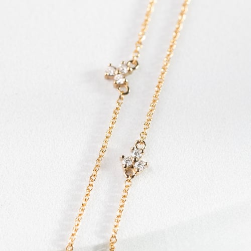 Set minimalistických šperkov s tromi lab-grown diamantmi Milton