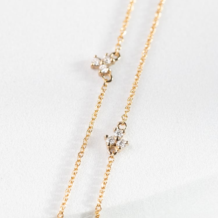 Kolekcia minimalistických šperkov s tromi lab-grown diamantmi Milton 147694