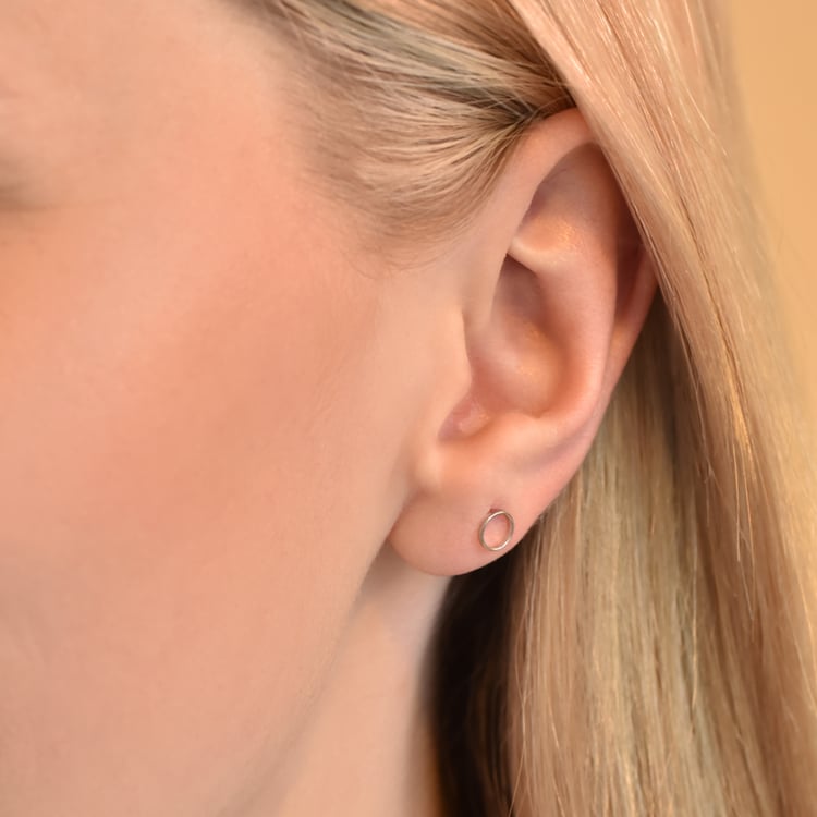 Minimalistické zlaté náušnice Ivica 104324