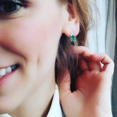 Smaragdové náušnice