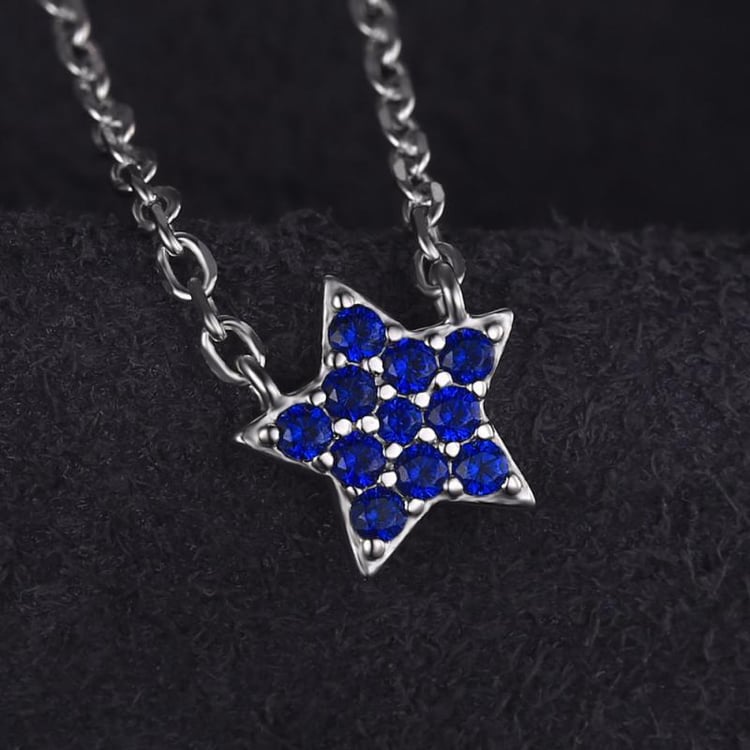 Spinelový náhrdelník zo striebra 20655