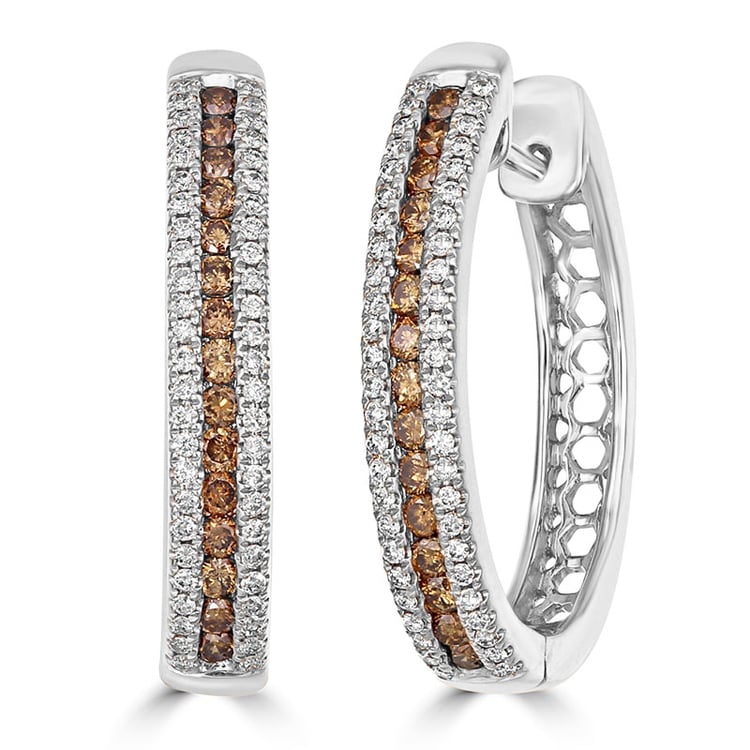 Luxusné náušnice z bieleho zlata 76271