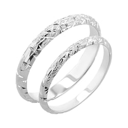 Svadobné obrúčky s ručnou rytinou hviezd Kirby