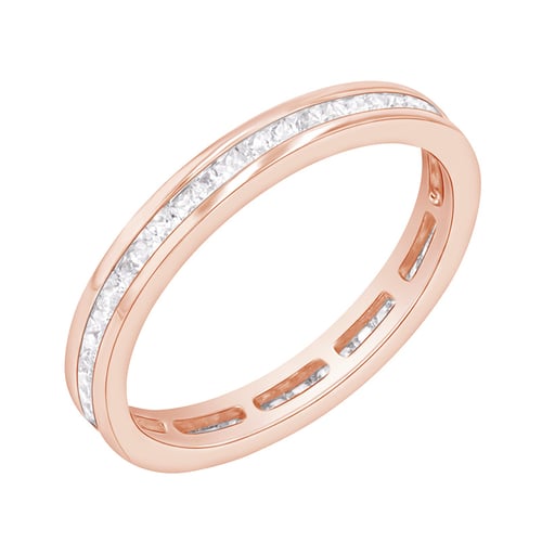 Eternity obrúčka s lab-grown diamantmi a komfortný prsteň Teppo