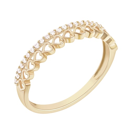 Romantický eternity prsteň s diamantmi Acacia