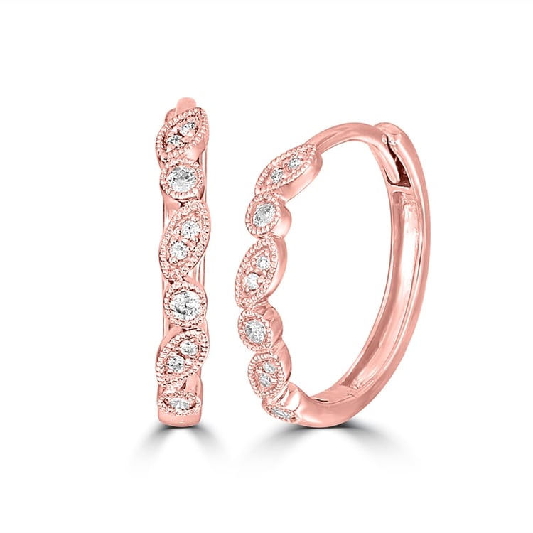 Strieborné kruhové náušnice s lab-grown diamantmi Sprita 104111