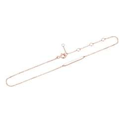 Zlatý minimalistický náramok na nohu Hawes