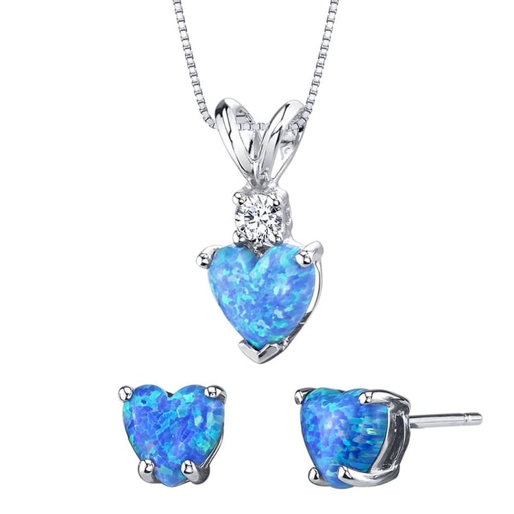 Kolekcia šperkov zo zlata so srdiečkovými opálmi a diamantom Yannis