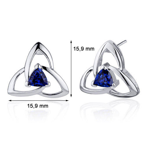 Náušnice so zafírmi 3107