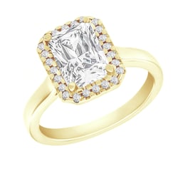 Zásnubný prsteň s emerald diamantom Zahara