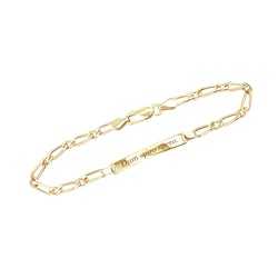 Strieborný Figaro náramok s gravírom vašej voľby