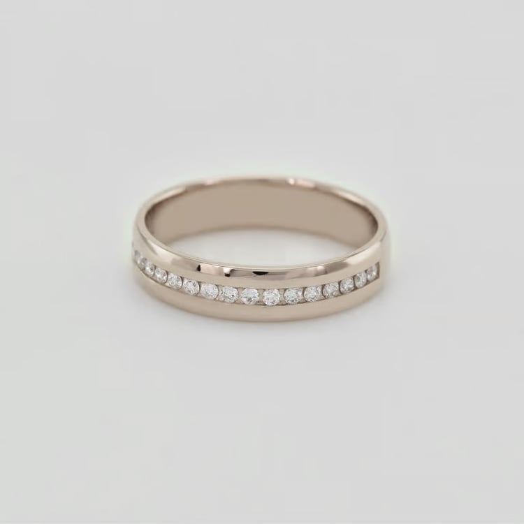 Zlatý eternity prsteň s diamantmi z orieškového zlata Loby 166350