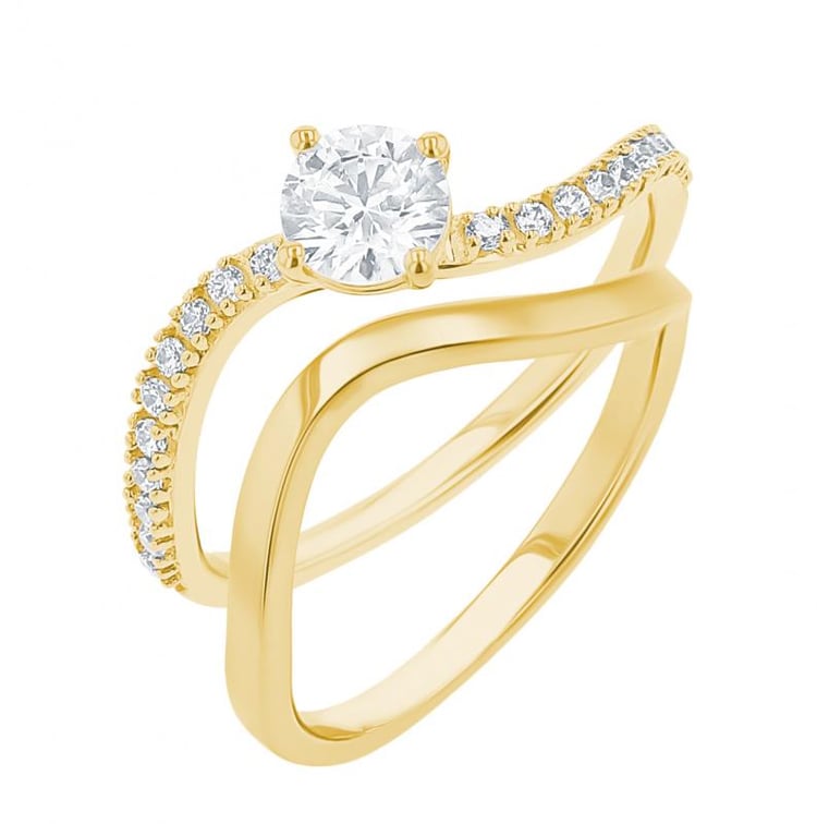 Romantický zásnubný set prsteňov s diamantmi 155827