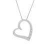 Strieborný prívesok srdce s diamantmi Janey