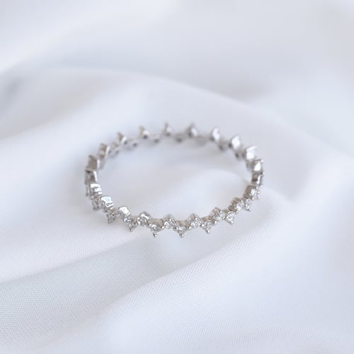 Eternity prsteň s lab-grown diamantmi Euclides