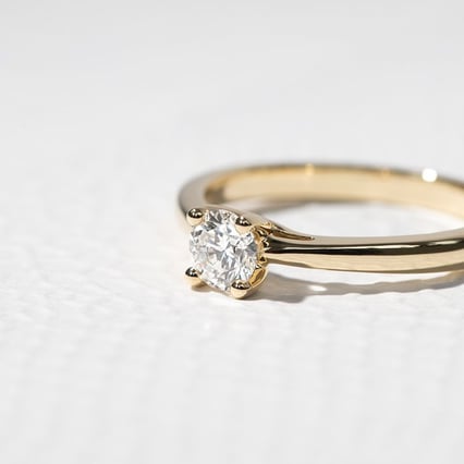 Zásnubný prsteň s IGI certifikovaným 0.34ct lab-grown diamantom Katya