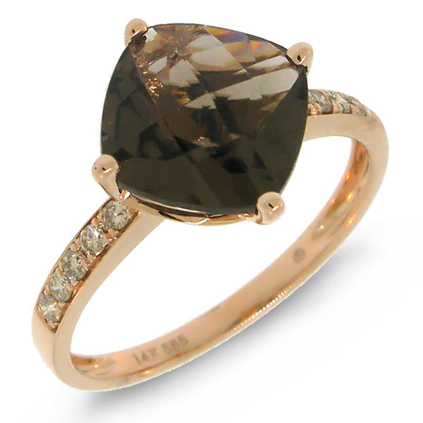 Diamantový prsteň s topásom zlatý