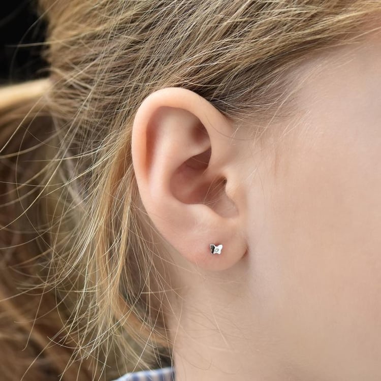 Zlaté diamantové náušnice 38956