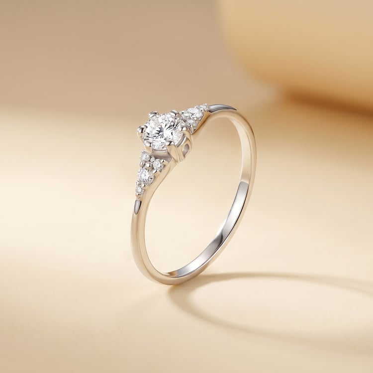 Zásnubný prsteň s výberom písmen a diamantmi Diana 167279