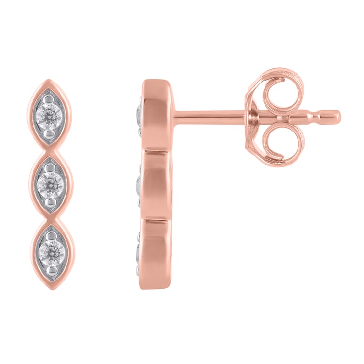 Zlaté náušnice s lab-grown diamantmi Monna 163386