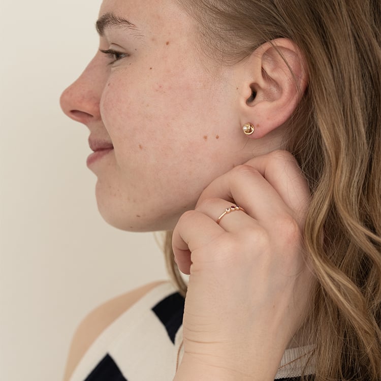 Prsteň s tromi drahokamami podľa vášho výberu Stenia 121443