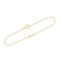 Minimalistický zlatý náramok s bielym zafírom Ozzie