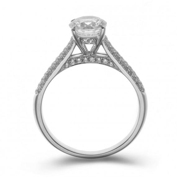 Prsteň z platiny Lumi 10498