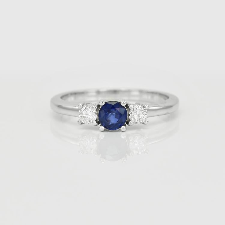 Zafírový zásnubný prsteň 17254
