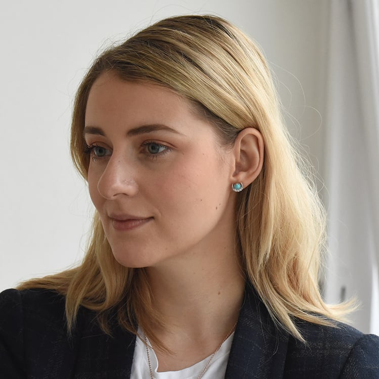 Náušnice s tyrkysom a zirkónmi 72824