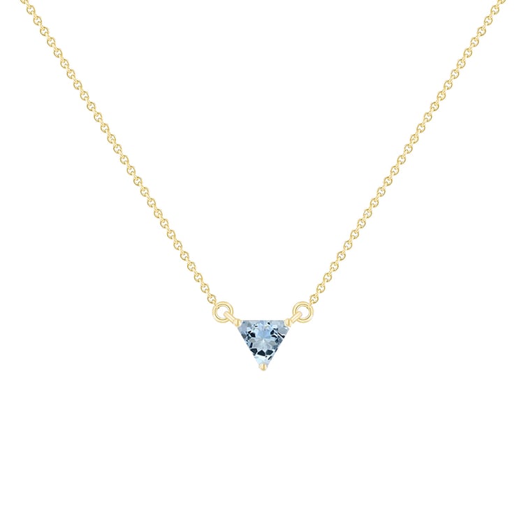 Minimalistický náhrdelník s akvamarínom Joella 134732