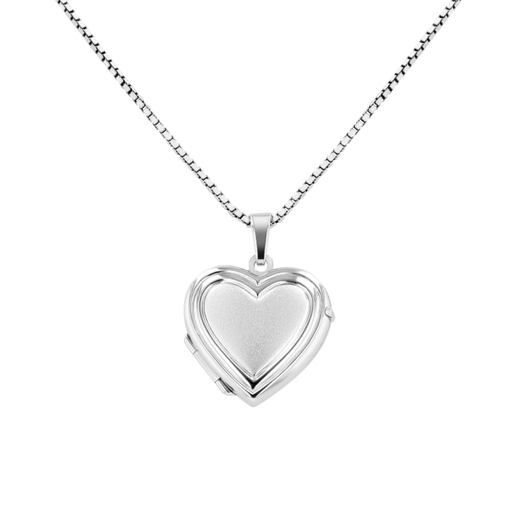 Strieborný otvárací medailón srdca 139894