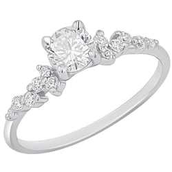Zásnubný prsteň s výberom písmen a lab-grown diamantmi Carina