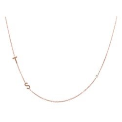 Náhrdelník s 2 písmenami vašej voľby a diamantom Lupe