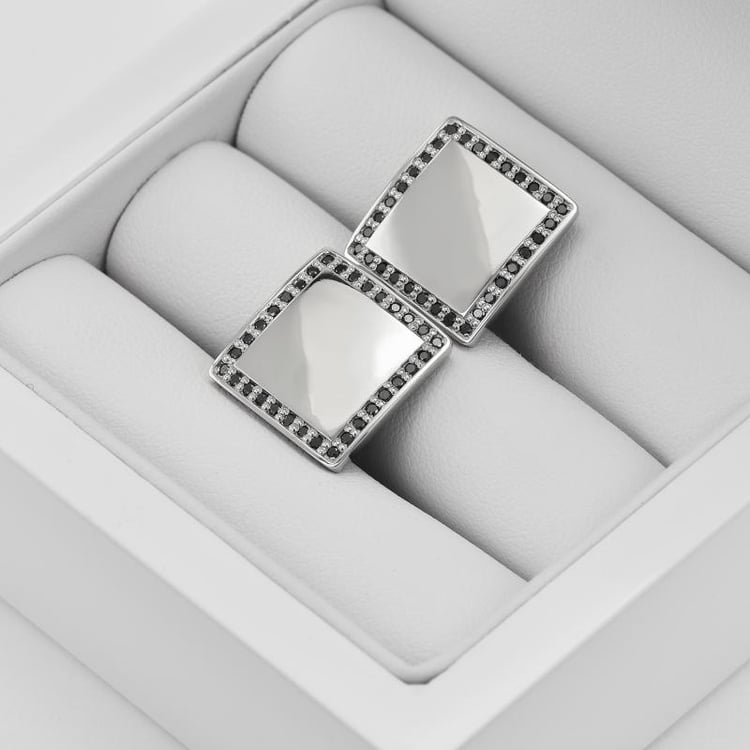 Diamantové manžetové gombíky 9172