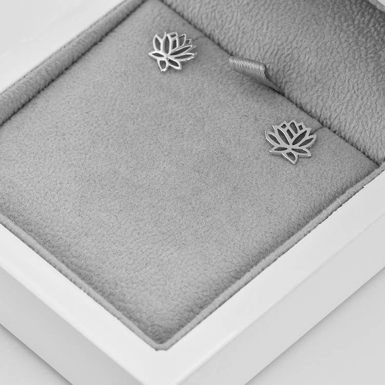 Náušnice s kvetom lotosu 41825