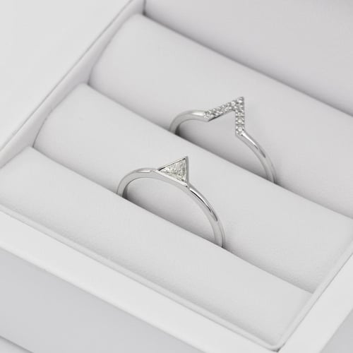 Zlatý zásnubný set prsteňov s diamantom Frale