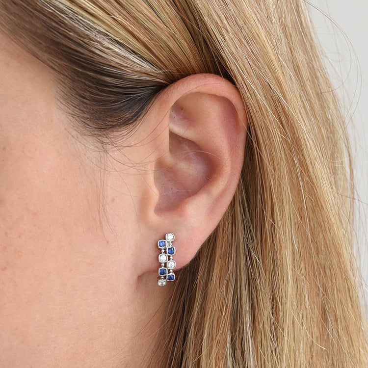 Diamantové náušnice zo zlata 85801