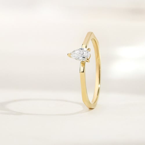 Zlatý prsteň s lab-grown diamantom Morgan