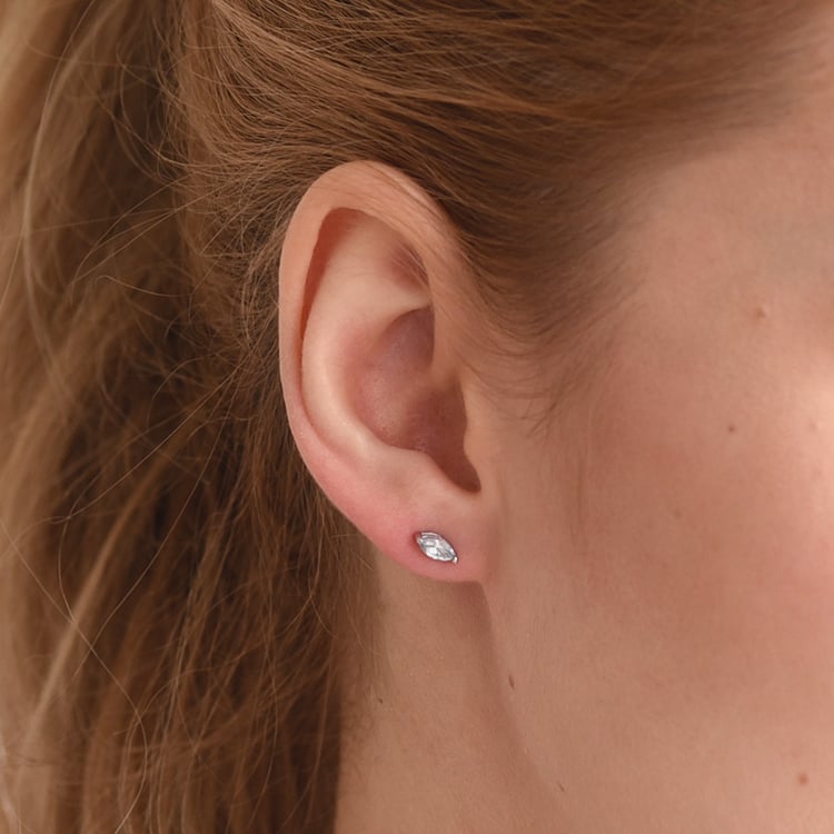 Minimalistické náušnice s akvamarínmi Elspeth 60351