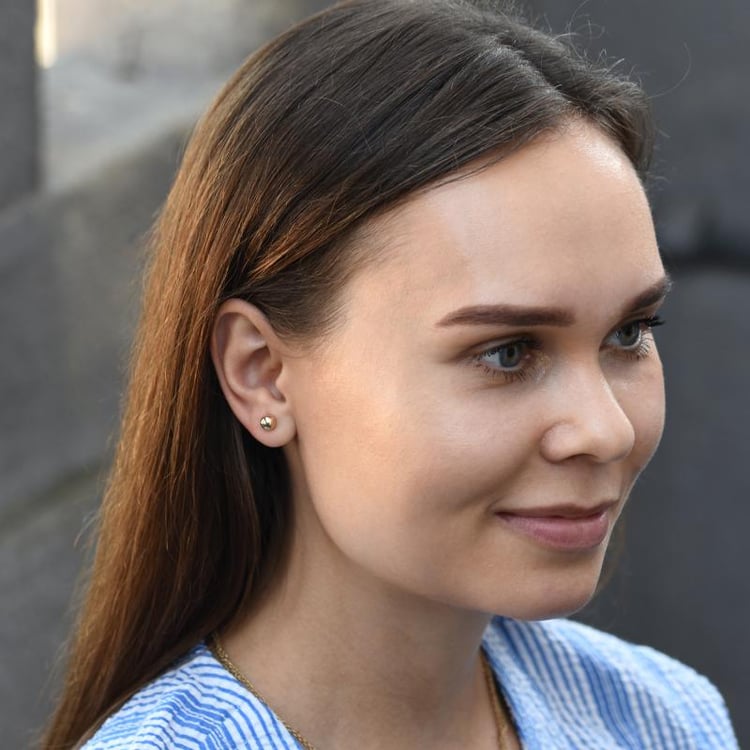 Elegantné náušnice guľôčky 54174