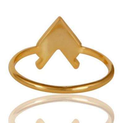 Fashion pozlátený prsteň 8967