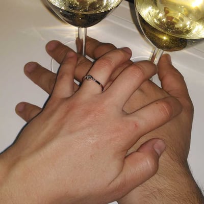 Zásnubný prsteň s diamantom 